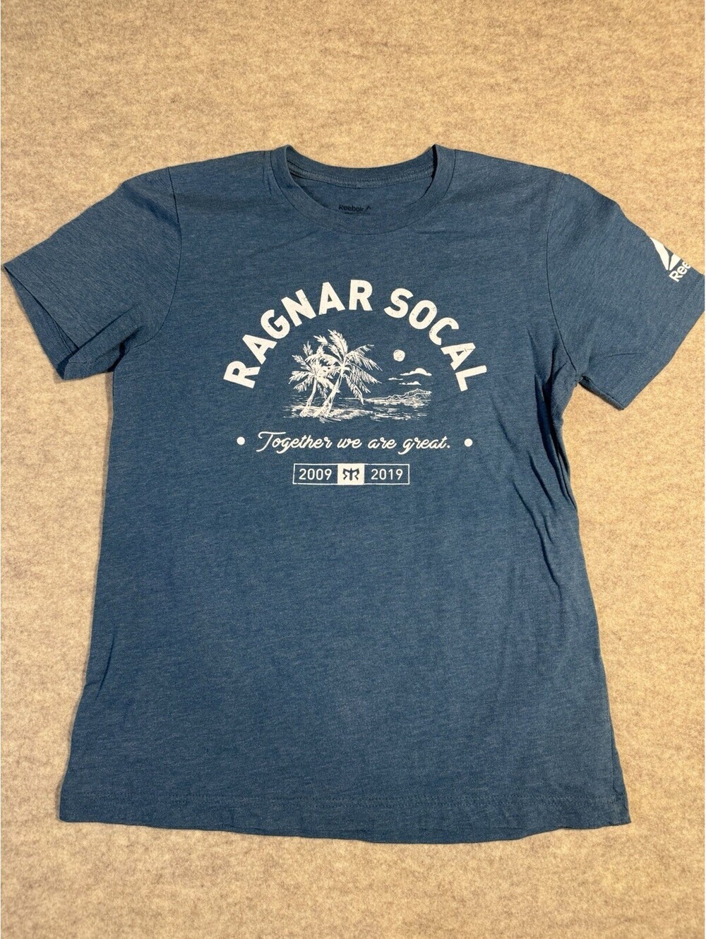 Reebok Social Blue Men Tshirt Medium